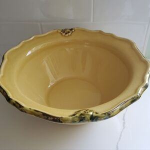 VTG Casa De Sol Erthenware Large Bowl Serving Bowl Made In Portugal